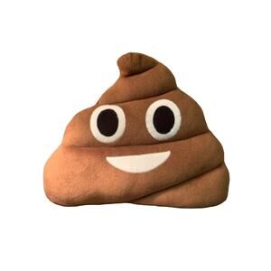 Emoji Poop! Emoticon Pillow Stuffed Plush 10x13 Pillow Kids Travel Pillow